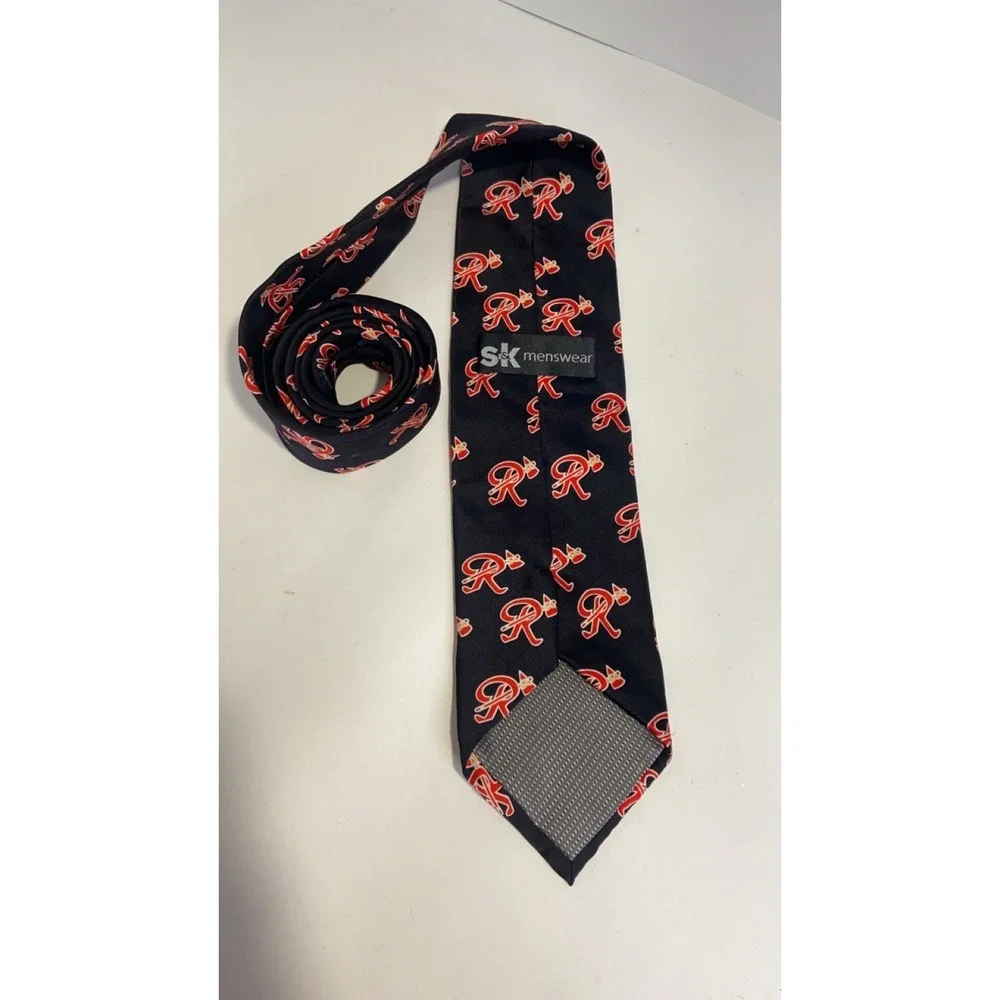 Vintage RARE Richmond Braves Pure Silk‎ Neck Tie